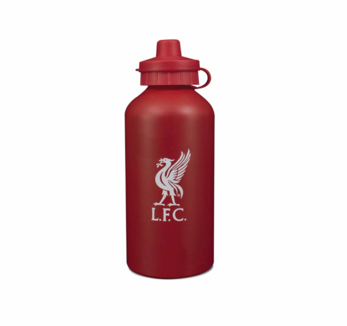 Liverpool FC Red Aluminium Water Bottle 500ml – Official LFC Metal Drinks Bottle with Liverbird Crest