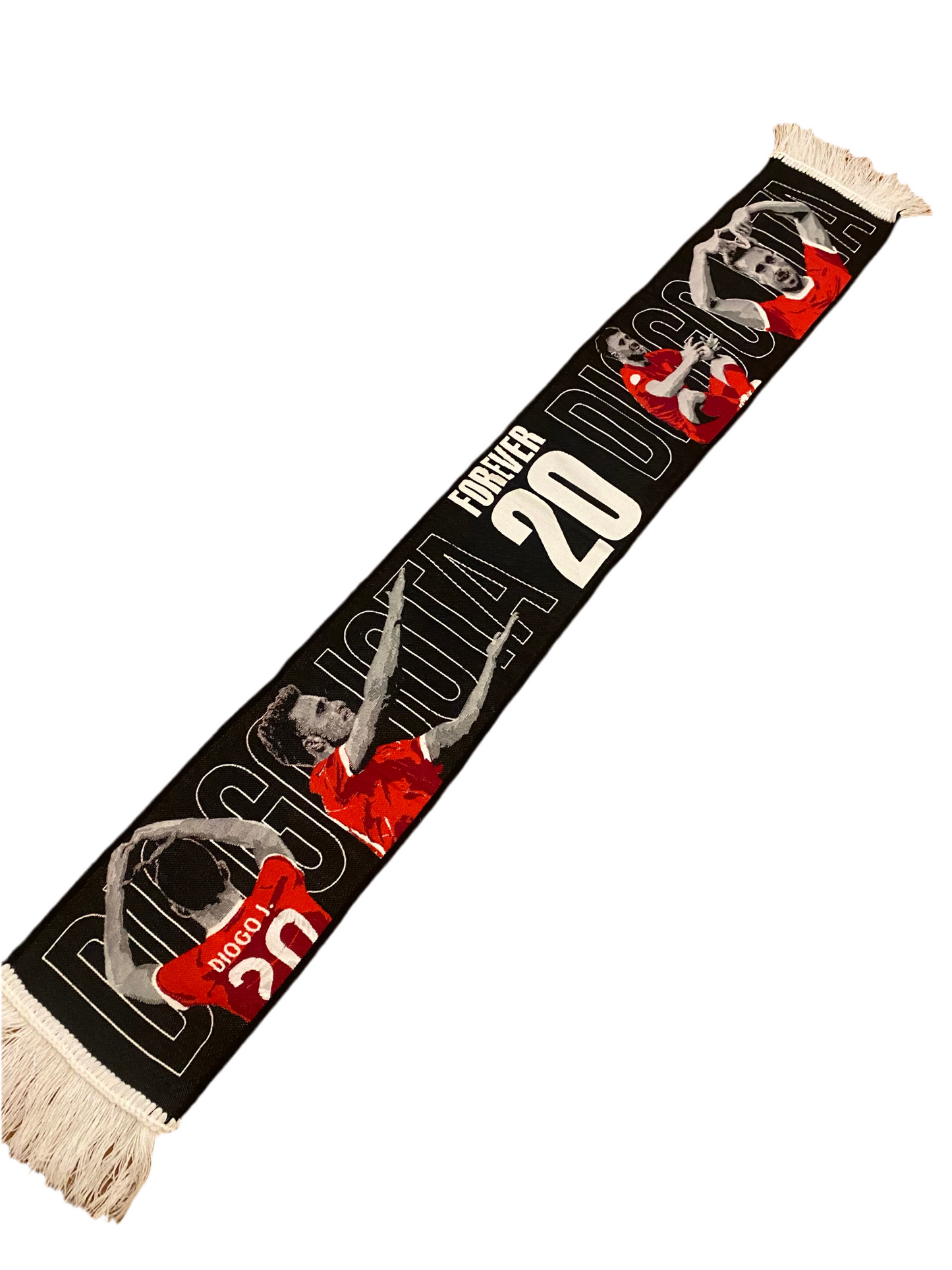 Liverpool FC Diogo Jota Tribute Scarf – “Forever 20” Limited Edition Fan Collectible
