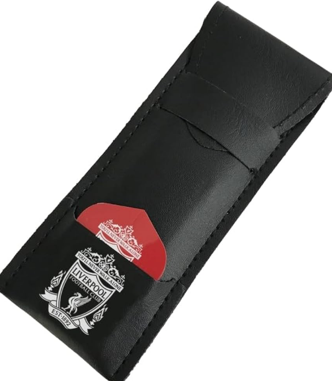 Liverpool FC Official Dart Set – 3 x 23g Steel Tip Darts with Flights & Case | LFC Licensed Football Gift