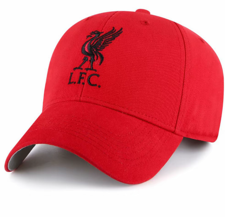 Official Liverpool FC Red Baseball Cap – Black Embroidered Liverbird Logo – Premium Adjustable Fit Hat for Men, Women & Teens