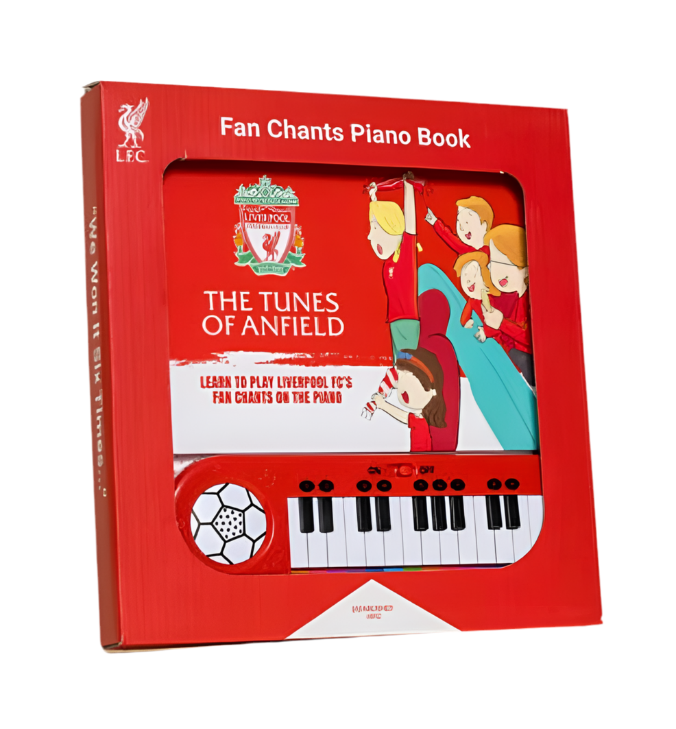 Liverpool FC Tunes of Anfield Kids Piano Book – Learn & Play Official LFC Fan Chants | Interactive Musical Gift