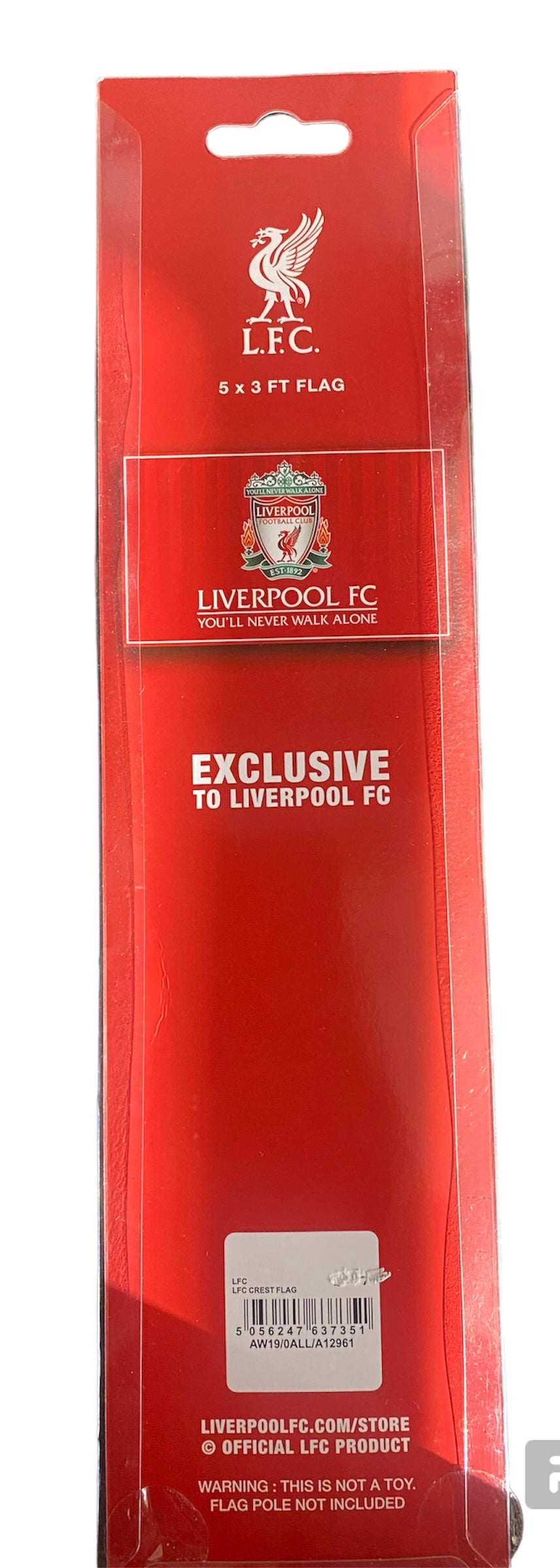 Official Liverpool FC 5ft x 3ft Flag – LFC Merchandise