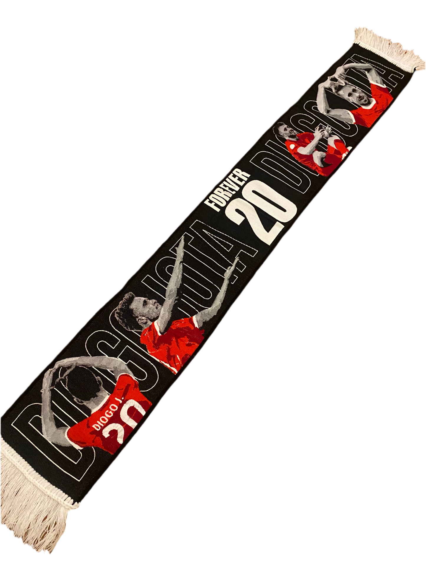 Liverpool FC Diogo Jota Tribute Scarf – “Forever 20” Limited Edition Fan Collectible