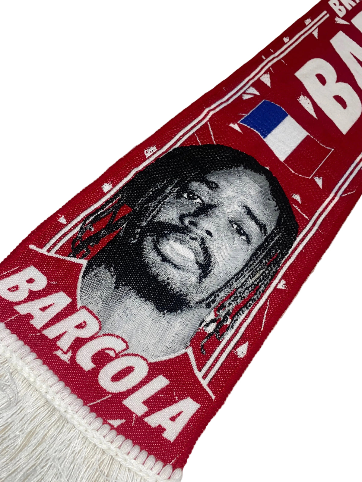 Bradley Barcola Liverpool Scarf – France Football Star New Signing Tribute Scarf – Unofficial