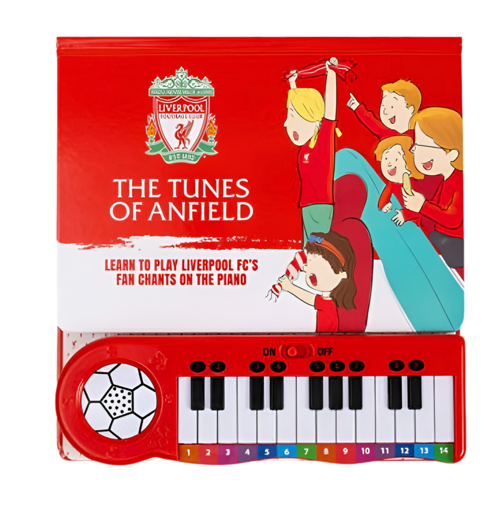 Liverpool FC Tunes of Anfield Kids Piano Book – Learn & Play Official LFC Fan Chants | Interactive Musical Gift