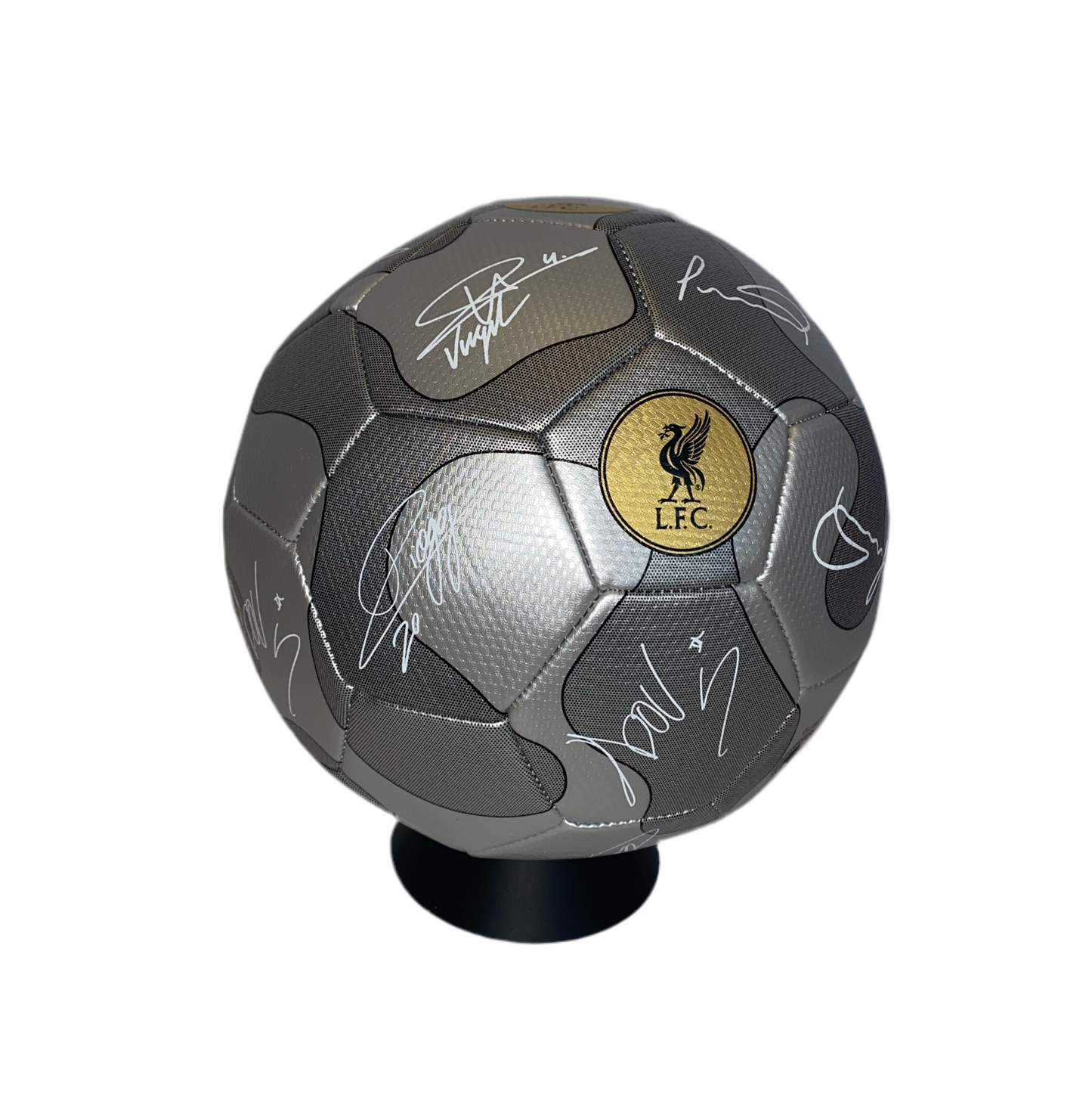 Official Liverpool FC Silver & Gold Size 5 Football – Signature Print Design