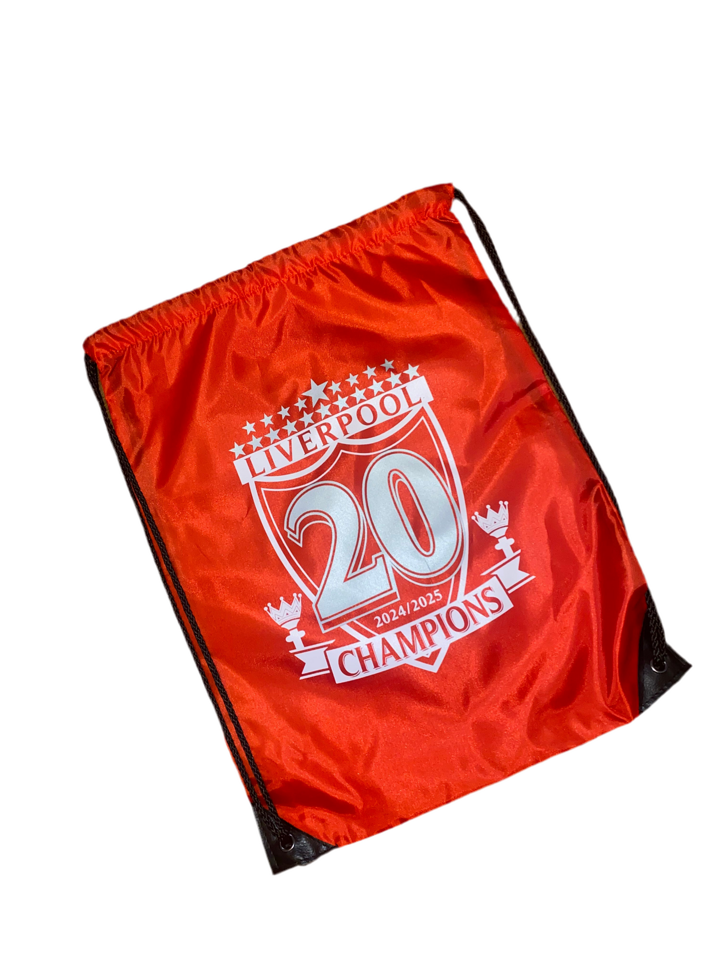 Liverpool FC Inspired Champions 2024/2025 Drawstring Bag – 20 Titles Tribute Swim & Gym Sack