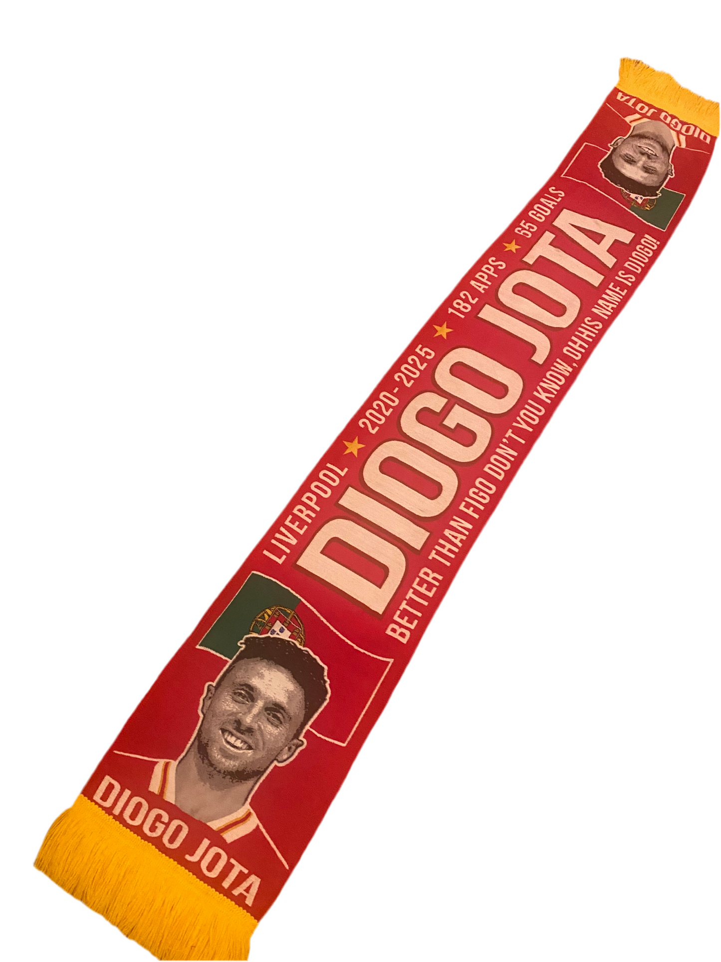 Diogo Jota #20 HD-Liverpool FC Tribute Scarf