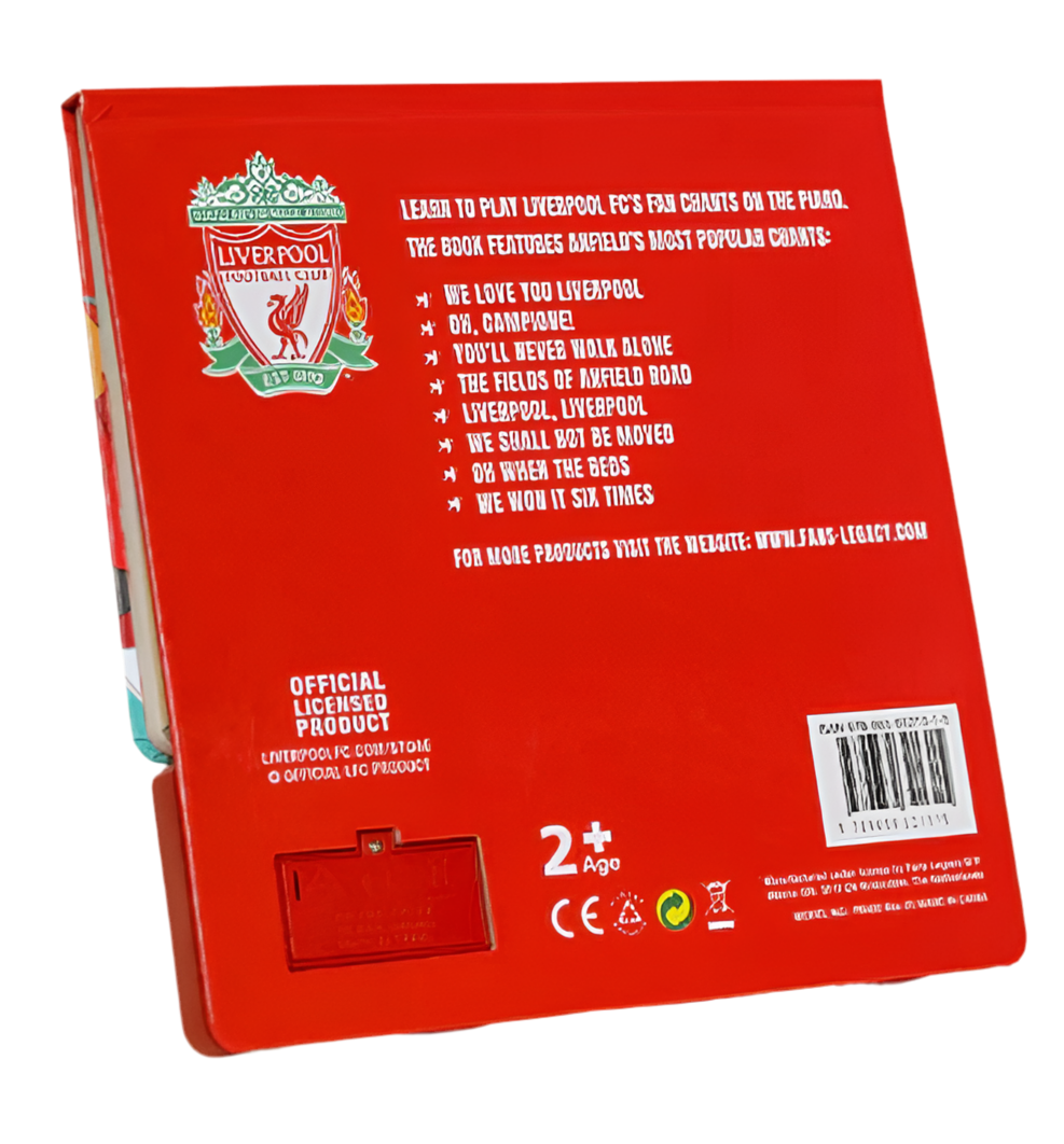 Liverpool FC Tunes of Anfield Kids Piano Book – Learn & Play Official LFC Fan Chants | Interactive Musical Gift