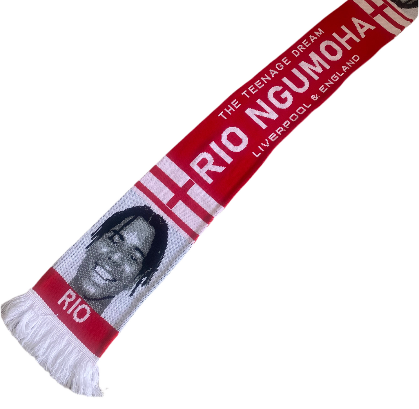 Liverpool FC Rio Ngumoha Scarf –Fan Scarf, Teenage Dream Rising Star, England & Anfield Supporters Gift