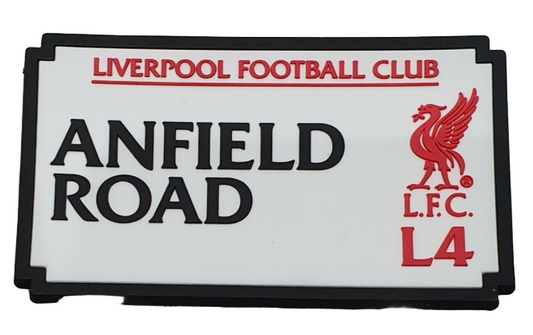 Liverpool FC Anfield Road Magnet – Official LFC Street Sign Fridge Magnet | Liverpool Football Club Gift