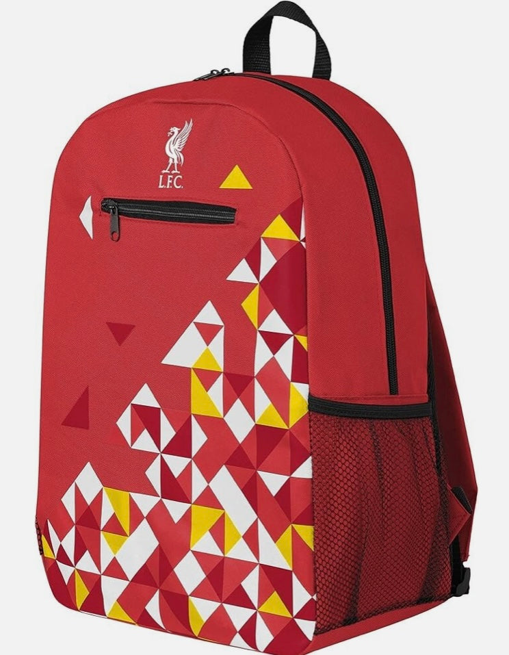 Official Liverpool FC Particle Print Backpack – School, Gym & Training Bag