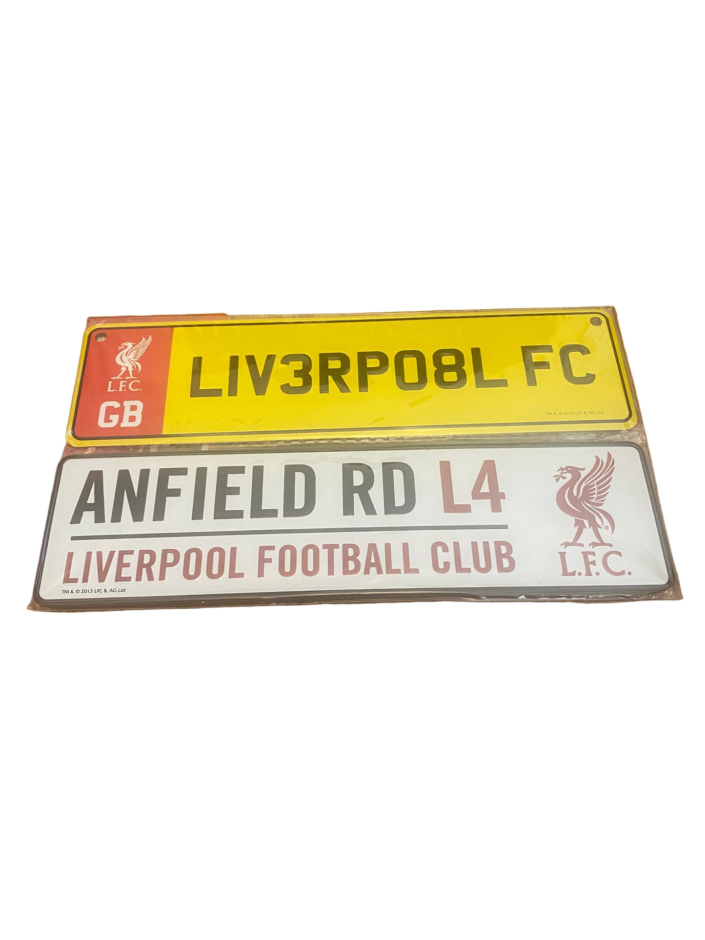 Liverpool FC Fridge & Window Sign 2-Pack | Anfield Road & Number Plate Design