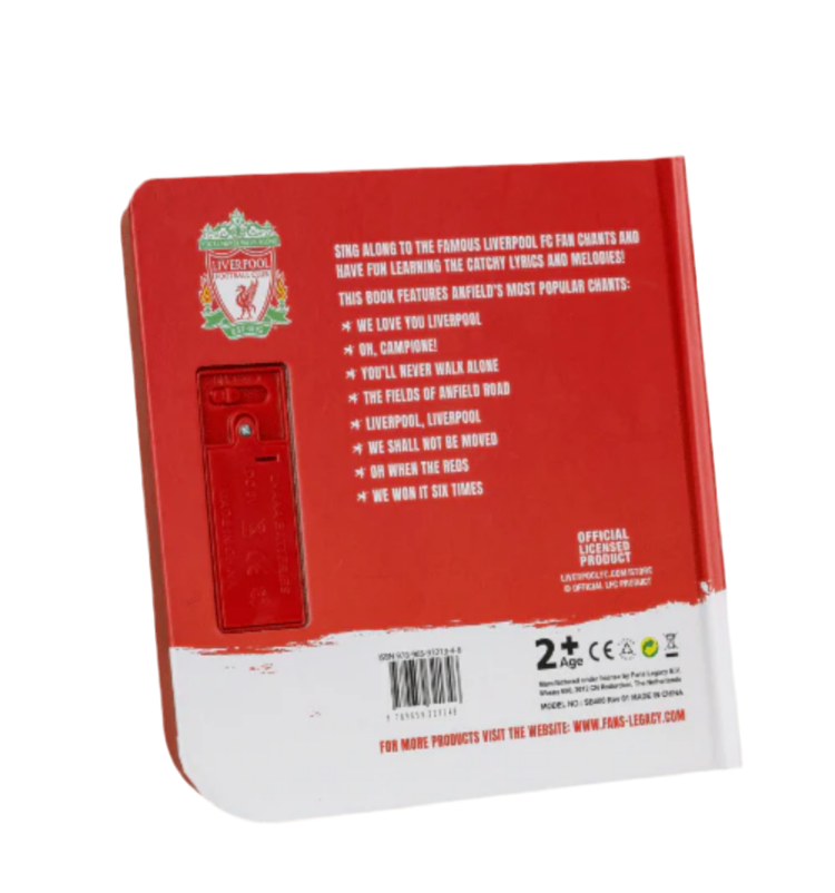 Liverpool FC kids sound book with official fan chants and songs