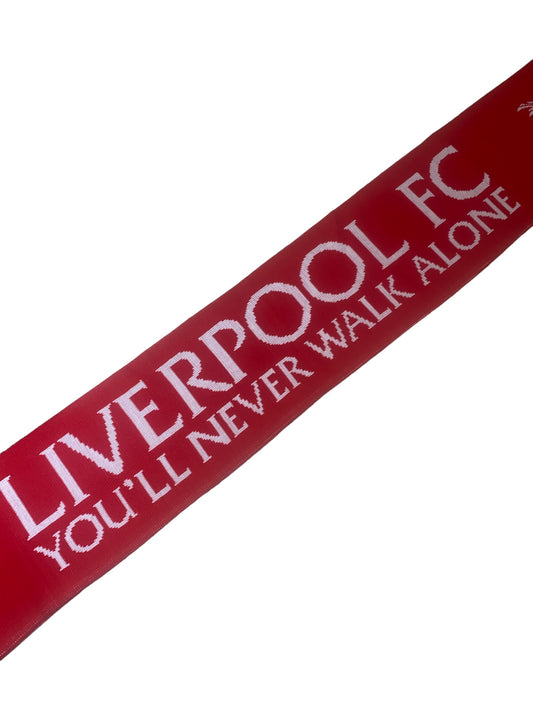 Liverpool FC Official Jacquard Scarf – “You’ll Never Walk Alone” | Premium Football Fan Scarf