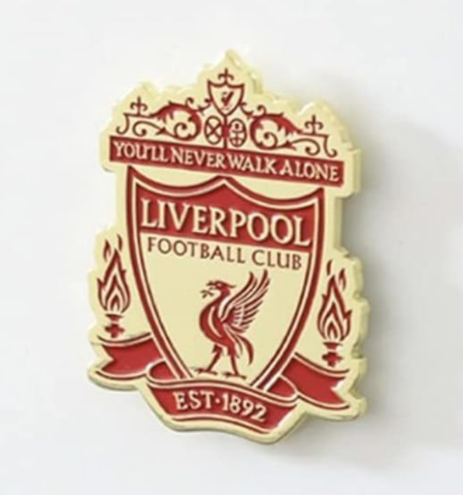 Liverpool FC Gold Crest Magnet | Official LFC Fridge Magnet | You’ll Never Walk Alone Collectible