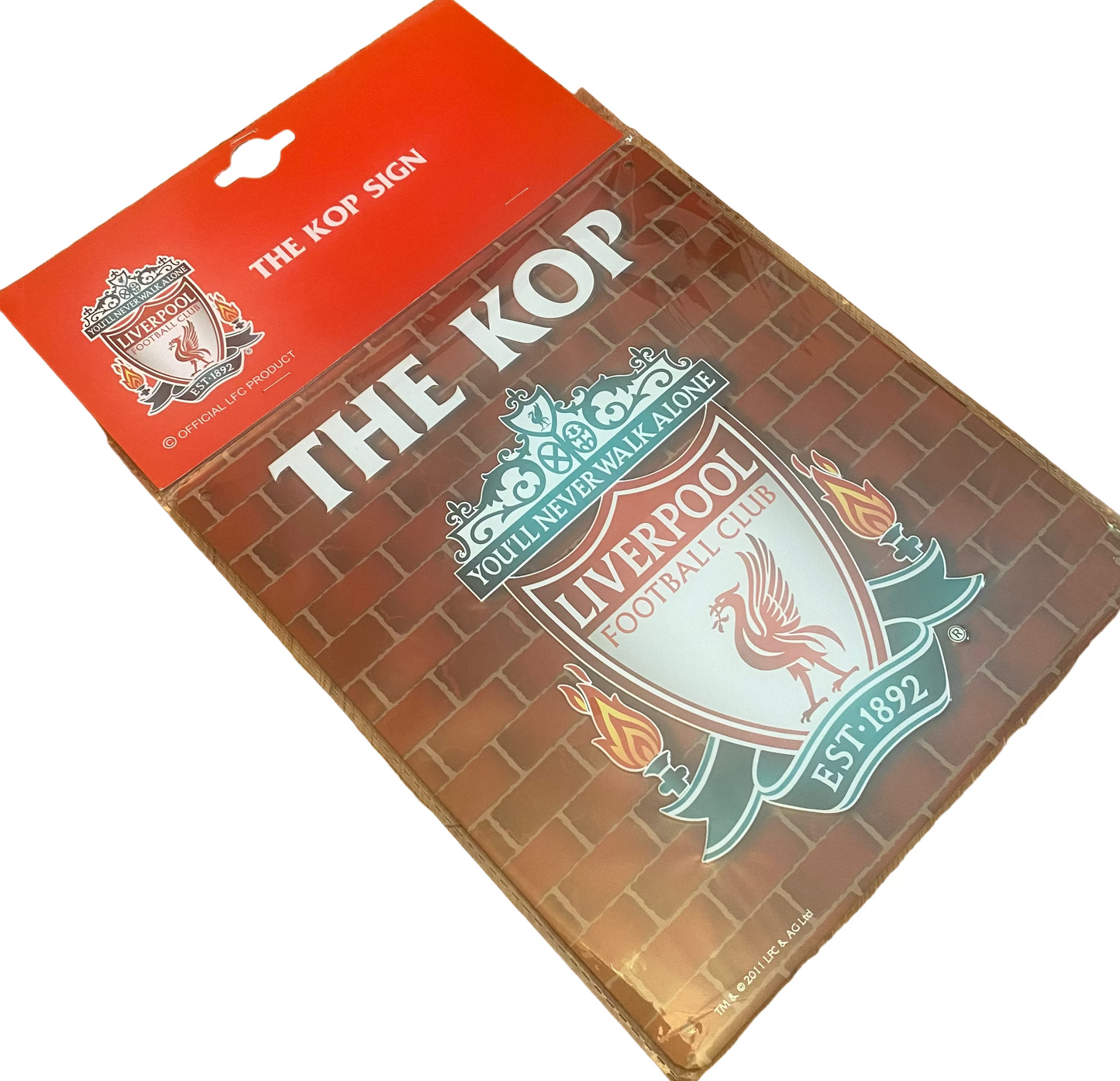 Liverpool FC “The Kop” Wall Sign – Official Anfield Metal Sign | LFC Home Décor & Supporters Gift