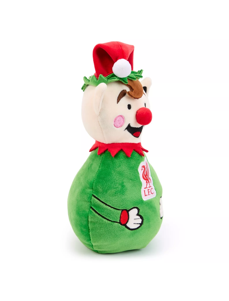 Liverpool FC Plush Elf Squashie Soft Toy – Official LFC Christmas Elf Plush | 28cm Festive Gift