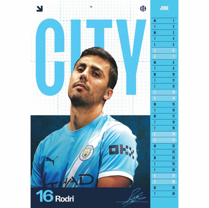 Manchester City FC Official 2026 Calendar – Man City Wall Calendar Featuring First Team Players | Official Licensed Football Gift