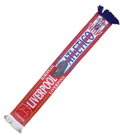 Liverpool vs Atletico Madrid Scarf – European League 17/09/2025 Anfield Matchday Souvenir