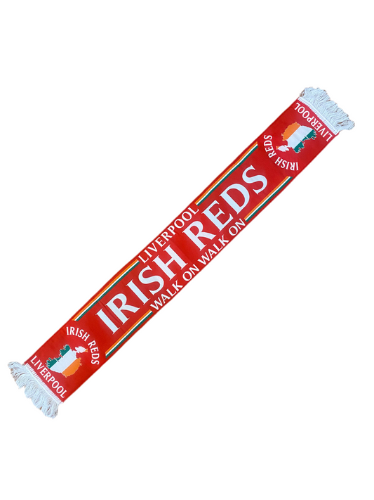 Liverpool FC Irish Reds HD Scarf – Green & White LFC Supporters Edition