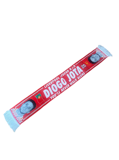 Limited Edition Diogo Jota #20 Liverpool FC Tribute Scarf – You'll Never Walk Alone
