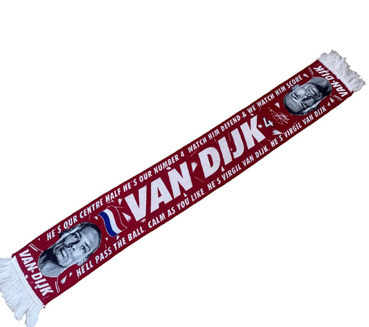 Virgil van Dijk No. 4 Liverpool-Inspired Scarf – 2025/26