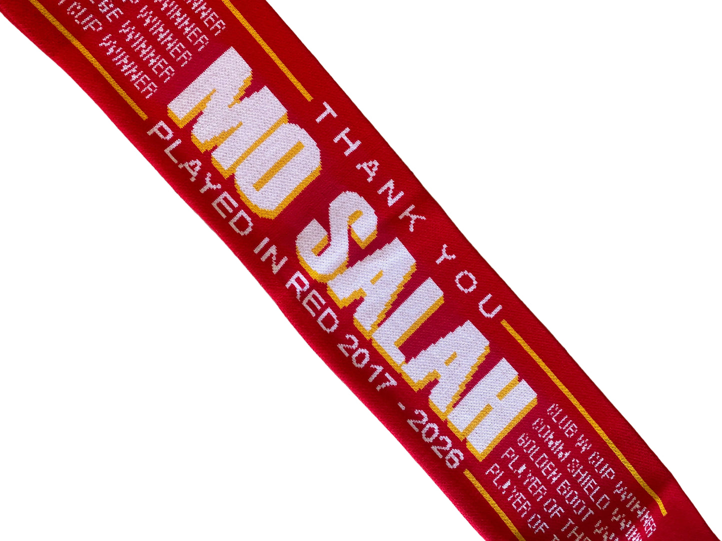 Mohamed Salah Liverpool Scarf – “Thank You Mo Salah” Farewell Tribute | LFC Legend 2017–2026 | Liverpool FC Fan Scarf