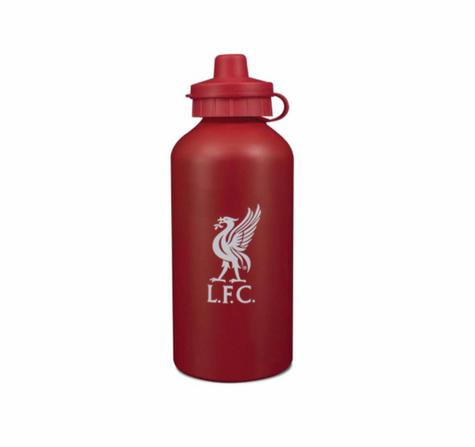 Liverpool FC Red Aluminium Water Bottle 500ml – Official LFC Metal Drinks Bottle with Liverbird Crest