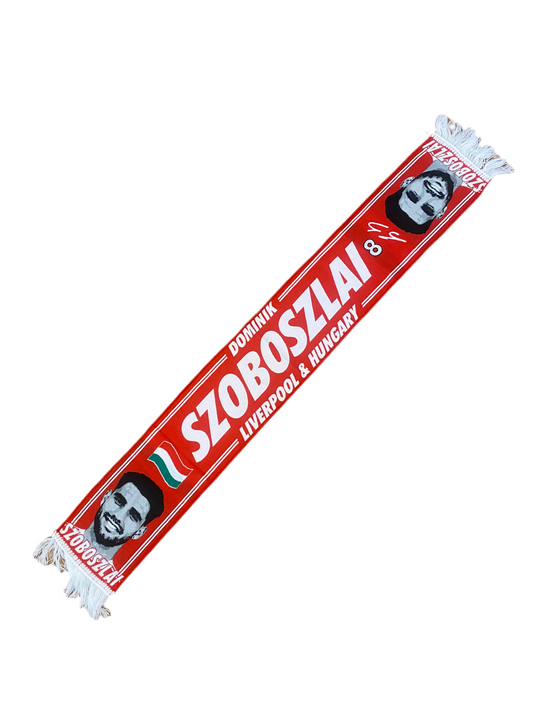 Liverpool FC Dominik Szoboszlai HD Scarf – Hungary & LFC Supporters Edition