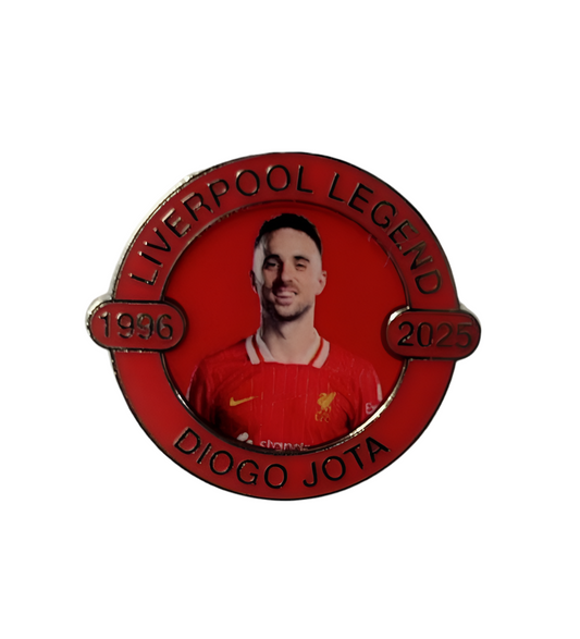 Liverpool FC Diogo Jota Tribute Pin Badge – 1996–2025 – Reds Legend Collectible Memorabilia