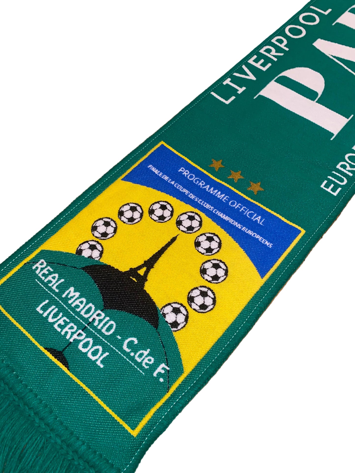 Liverpool Paris 81 Scarf – European Cup Final 1981 Liverpool vs Real Madrid Retro Football Scarf