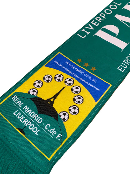 Liverpool Paris 81 Scarf – European Cup Final 1981 Liverpool vs Real Madrid Retro Football Scarf