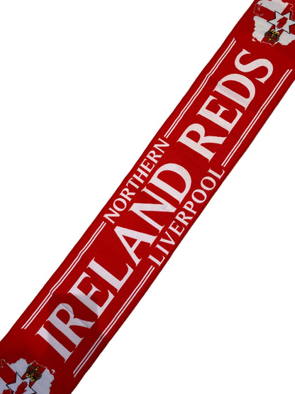 Liverpool FC Ireland Scarf – “Northern Ireland Reds” LFC Football Scarf | Liverpool Supporters Scarf (Unofficial)