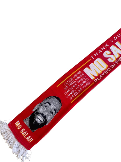 Mohamed Salah Liverpool Scarf – “Thank You Mo Salah” Farewell Tribute | LFC Legend 2017–2026 | Liverpool FC Fan Scarf