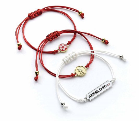 Liverpool FC Official Friendship Bracelets – Set of 3 | Anfield Road & Club Crest Fan Gift