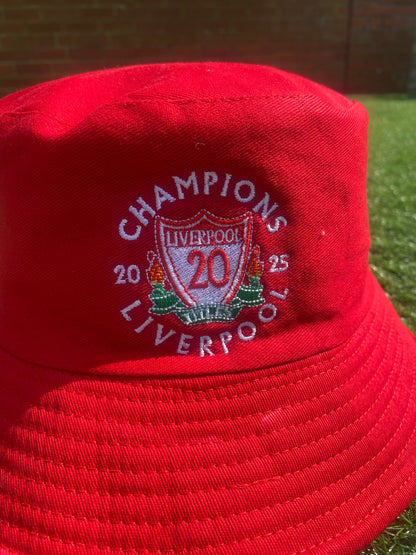 24/25-LEAGUE CHAMPIONS LIVERPOOL FC RED BUCKET HAT