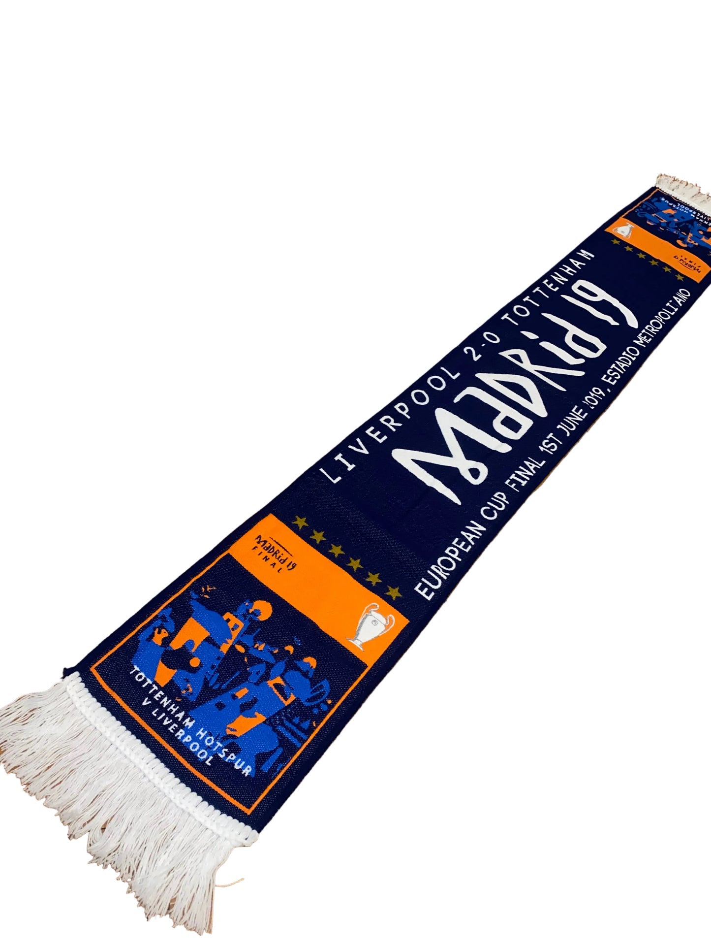 Liverpool Madrid 2019 Champions League Final Scarf – Liverpool vs Tottenham Hotspur European Cup Winners Memorabilia