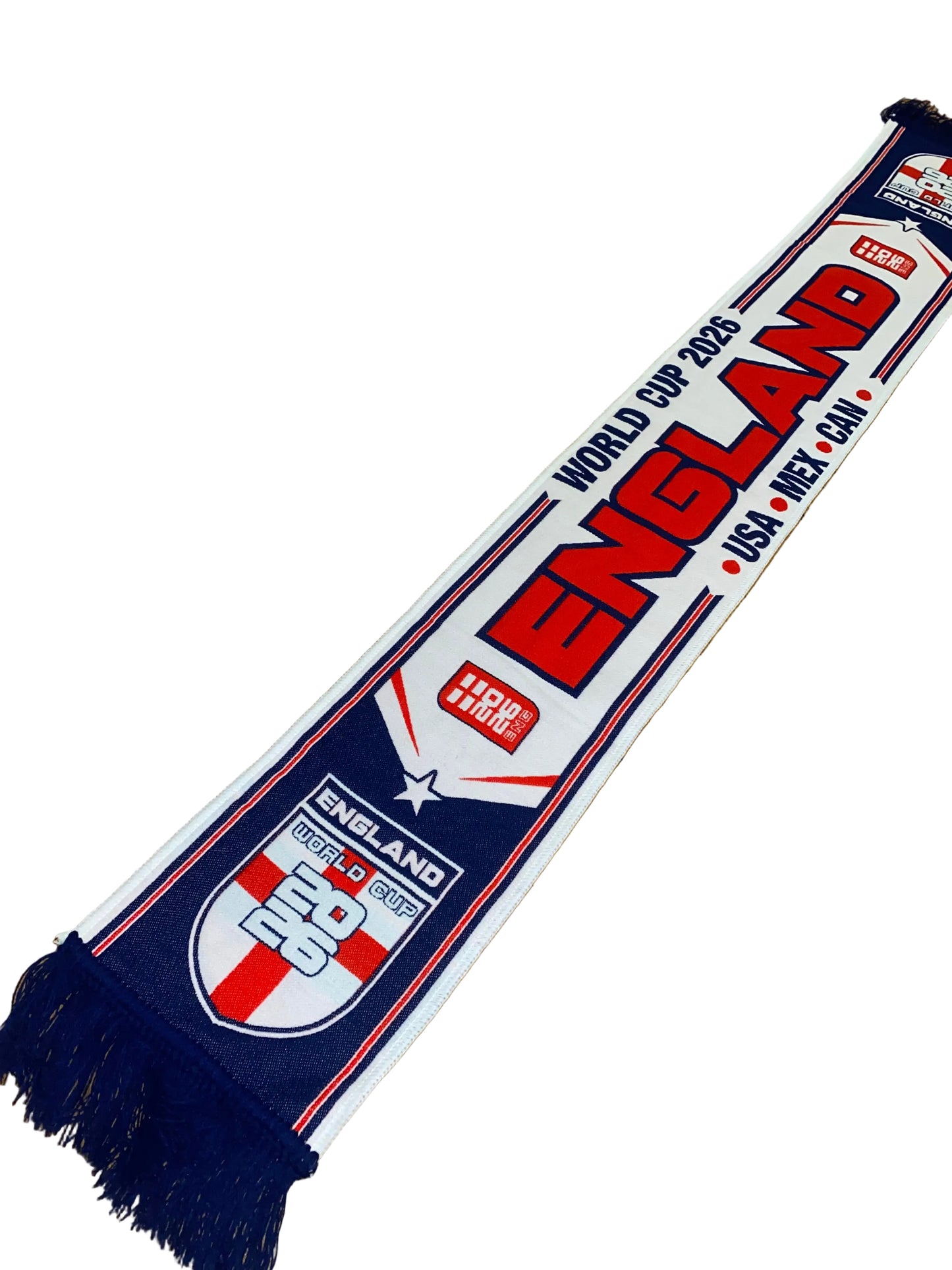 England World Cup 2026 Supporters Scarf | USA Mexico Canada Tournament Football Scarf