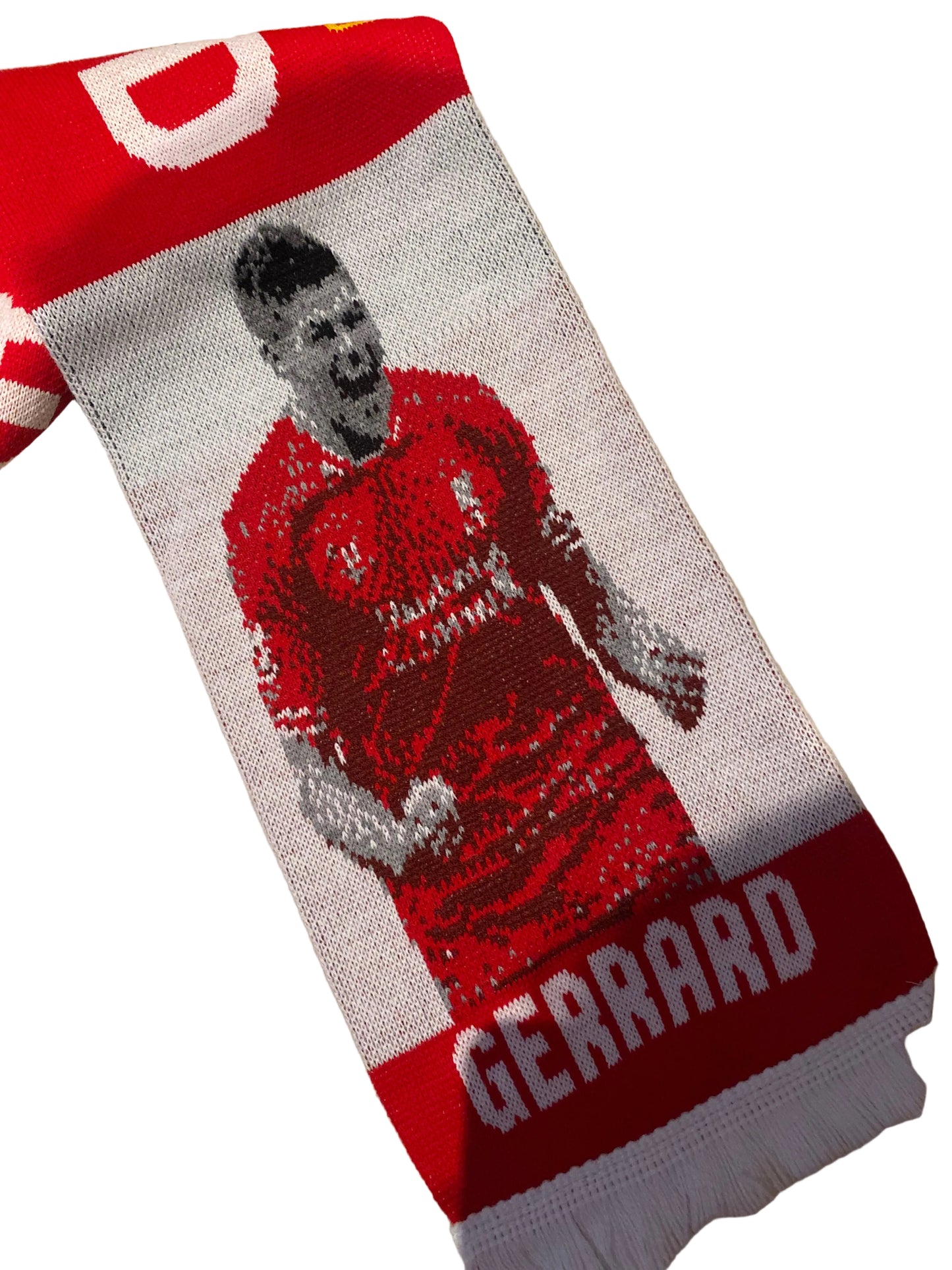 Steven Gerrard Liverpool FC Scarf – LFC Legend Jacquard Football Scarf | Gerrard Fan Scarf Gift (Unofficial)