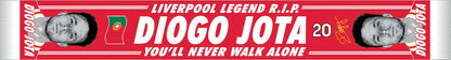 Limited Edition Diogo Jota #20 Liverpool FC Tribute Scarf – You'll Never Walk Alone