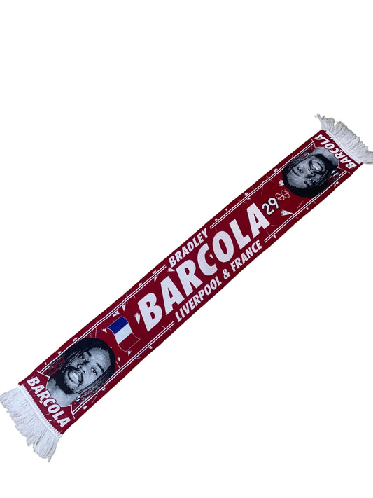 Bradley Barcola Liverpool Scarf – France Football Star New Signing Tribute Scarf – Unofficial