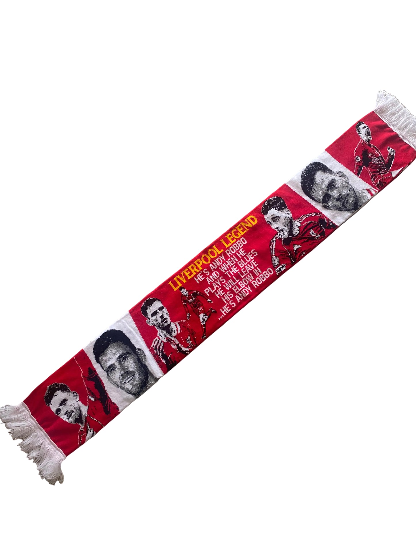 Andy Robertson Liverpool FC Scarf – LFC Legend Jacquard Double Sided Football Scarf | “He’s Andy Robbo” Fan Scarf (Unofficial)