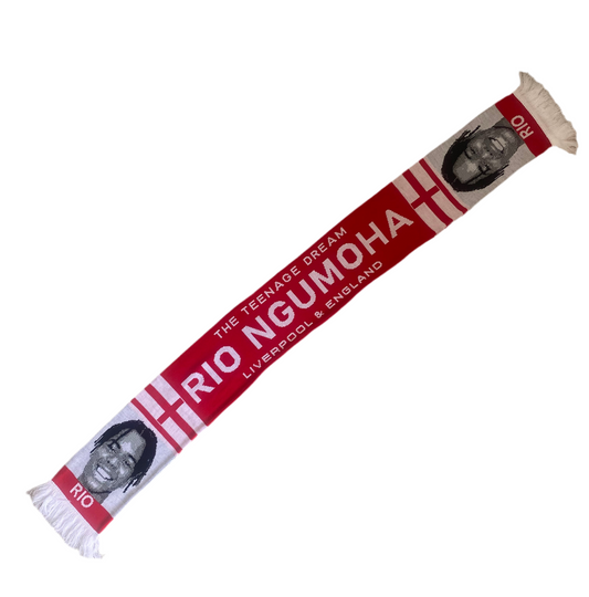 Liverpool FC Rio Ngumoha Scarf –Fan Scarf, Teenage Dream Rising Star, England & Anfield Supporters Gift