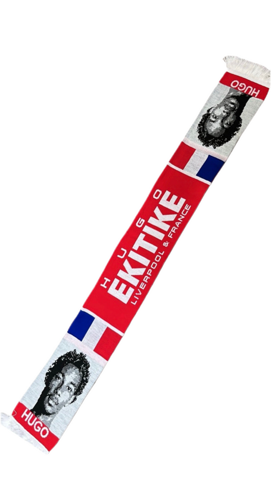 Liverpool FC Hugo Ekitike Scarf – Official Fan Merchandise for Reds
