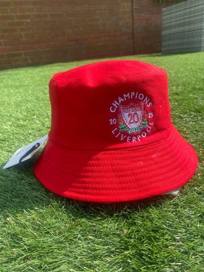 24/25-LEAGUE CHAMPIONS LIVERPOOL FC RED BUCKET HAT