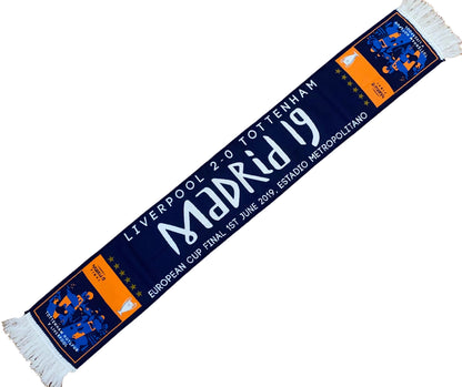 Liverpool Madrid 2019 Champions League Final Scarf – Liverpool vs Tottenham Hotspur European Cup Winners Memorabilia