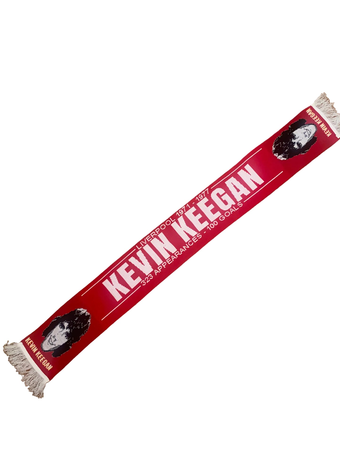 Kevin Keegan Liverpool 1971–1977 Scarf – 100 Goals LFC Legend Supporters Scarf