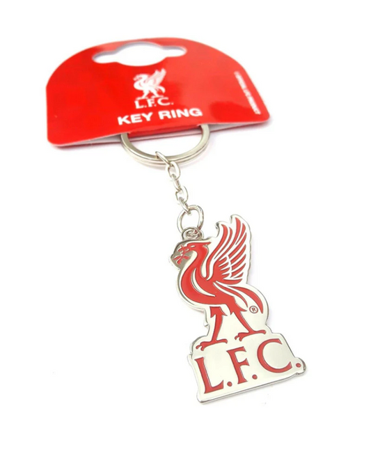 Official Liverpool FC Liver Bird Keyring – LFC Crest Key Ring, Metal Enamel, Anfield Souvenir Gift for Fans