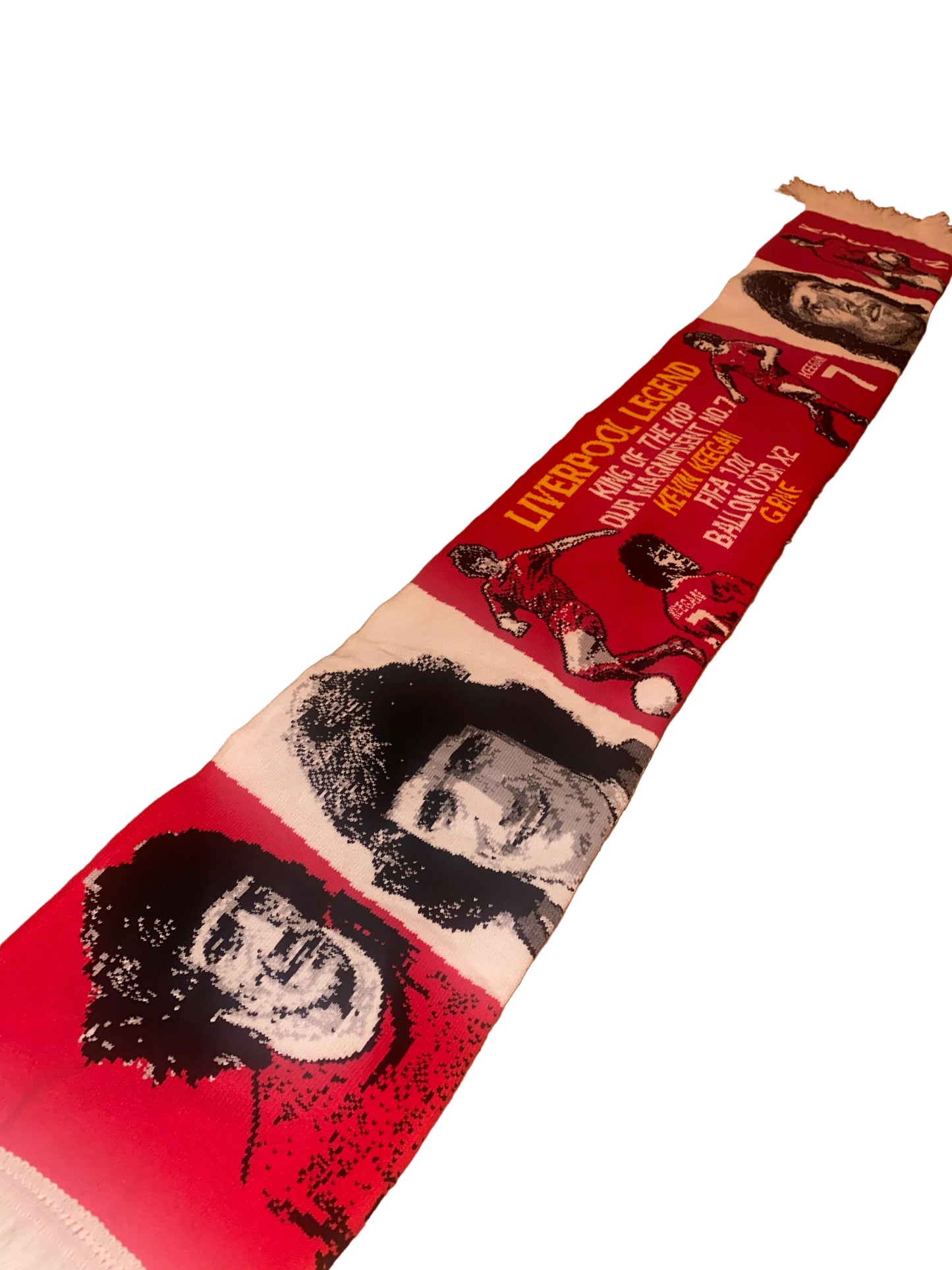 Kevin Keegan Liverpool Legend No.7 Scarf – King of the Kop LFC Supporters Scarf